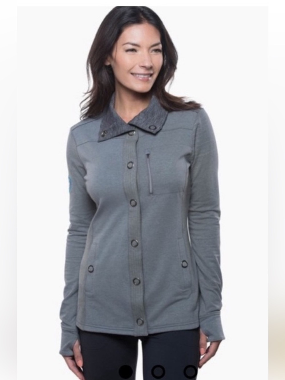 Kuhl Krush Jacket/Snap Front Cardigan Grey Women’s Large